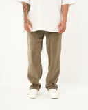 Oversized Baggy Khaki Fleece Sweatpants