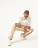 Oversized Striped Beige Baggy Sweatpants (6)