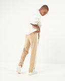 Oversized Striped Beige Baggy Sweatpants (7)