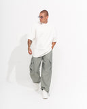 Men's Parachute Fabric Wide Leg Cargo Jogger (4)