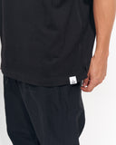 Men's Oversized Back Screen Printed Black Heavy T-Shirt (10)
