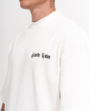 Men's Oversized Martin Valen Screen Printed White Heavy T-Shirt (5)