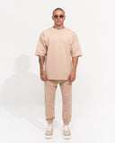 Men's Oversize Tracksuit Special Design Creme