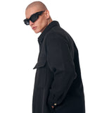 Oversized Black Cachet Jacket with Pockets (9)