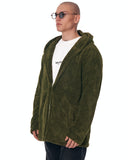 Men's Oversized Wellsoft Cardigan With Pocket Khaki (8)