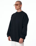 Men's Black Oversized Basic Sweatshirt (3)