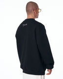 Men's Black Oversized Basic Sweatshirt (7)