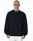 Men's Oversized Sweatshirt O-Neck Black