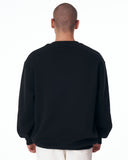 Men's Oversized Sweatshirt O-Neck Black (6)