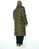 Men's Oversized Long Khaki Puffer Jacket (6)