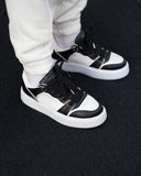Men's Bicolor High Sneakers in Black-White (11)