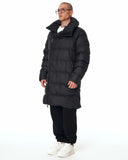 Men's Oversized Long Black Puffer Jacket (4)