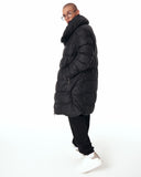 Men's Oversized Long Black Puffer Jacket (9)