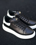 Men’s Crowned Chunky Sneakers Shoes in Black and White (17)