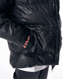Street Style Oversized Puffy Leather Jacket (8)