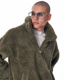 Men's Half Zip Borg Sweatshirt (5)