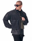 Big Pockets Zip Denim Jacket (3)