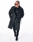 Men's Long Trench Coat With Belt (7)