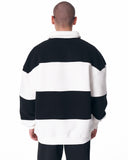 Street Style Oversized Sweatshirt With Stripes (5)