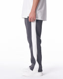 Street Style Gray Sweatpants With White Stripes (8)