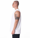 Street Style Plain White Sleeveless T-Shirt (7)