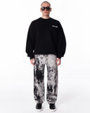 Black and White Bicolor Tie Dye Jeans (2)