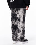 Black and White Bicolor Tie Dye Jeans (6)