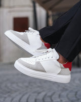 Moix Comfort Sport Baskets en Blanc-Rouge