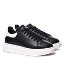 Men’s Crowned Chunky Sneakers Shoes in Black and White (2)
