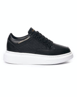 Uomo Traspiranti Sneakers Scarpe Nero
