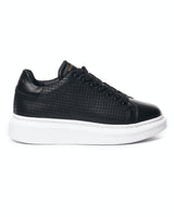 Heren Designer Mesh Sneakers Schoenen Zwart