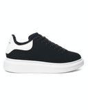Chunky Sneakers Suede Shoes Black