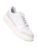White Leather Chunky Sneaker With Suede Detail (5)