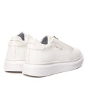 Men's Chunky Slip on Sneakers Zipper Shoes White (3)