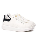 Men’s Crowned High Sole Sneakers Shoes White-Black (14)