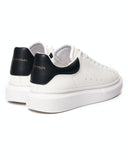 Men’s Crowned High Sole Sneakers Shoes White-Black (13)