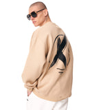 Men's Oversized Sweatshirt X-Mark Cream (8)