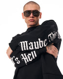 Men's Oversized Sweatshirt Another World's Hell Black (7)