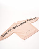 Men's Oversized Sweatshirt Another World's Hell Beige