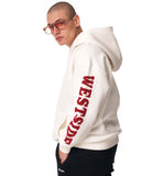 Men's Oversized Embroidery Pattern White Hoodie (6)