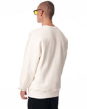 Men's Oversized Basic White Sweatshirt (3)