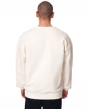 Men's Oversized Basic White Sweatshirt (4)