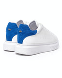 V-Harmony Men's White Shoes with Suede Heel Tab (3)