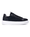 Diagonair Exclusive Striped Suede Sneakers in Black