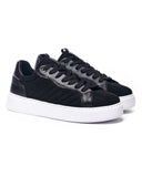 Diagonair Exclusive Striped Suede Sneakers in Black (2)