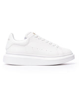 Kadın Altın Taç Detaylı Beyaz Renk Chunky Sneaker