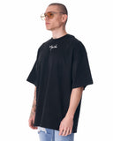 Men's Half Sleeve Black T-shirt (6)