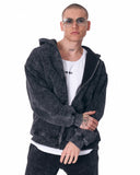 Urban Style Washed Anthracite Tracksuit with Zipper (7)