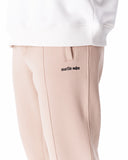 Men's Oversized Front Pintuck Jogger in Beige (3)