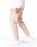 Men's Oversized Front Pintuck Jogger in Beige (7)